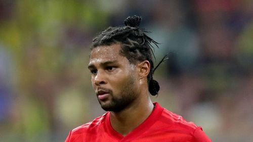 Serge Gnabry in action for Bayern Munich