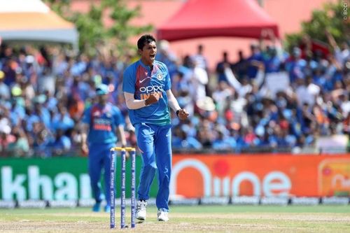 Navdeep Saini capped off his debut with a man of the match award (Image courtesy: www.bcci.tv)