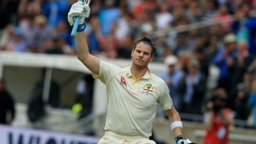 Steve Smith walks off after a superb Ashes innings