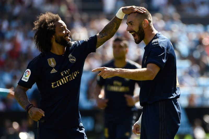 Marcelo was a lively presence throughout the game against Celta Vigo