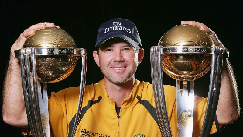 Ponting led Australia to 2 World Cup trophies