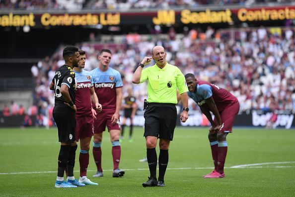 Declan Rice was penalized for encroachment and Aguero was allowed to retake the penalty: VAR