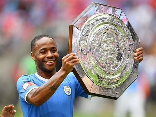 Raheem Sterling helped City win the FA Community Shield.