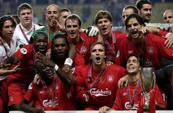 Liverpool beat CSKA Moscow to win their 3rd UEFA Super Cup in 2005