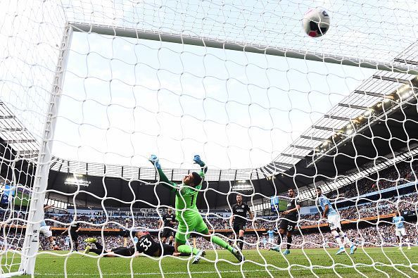 An Aguero power-strike finds the back of the net.