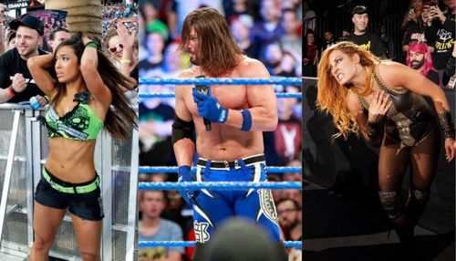 AJ Lee, AJ Styles, and Becky Lynch