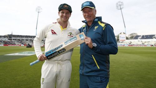 Australia star Steve Smith and former captain Steve Waugh