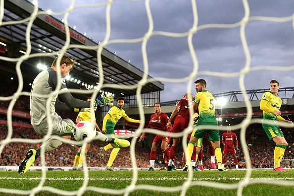 Van Dijk began the Premier League campaign with a goal against Norwich City