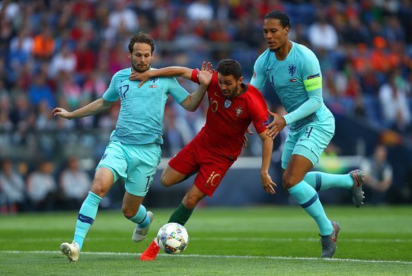 Virgil Van Dijk vs Bernardo silva in national colors