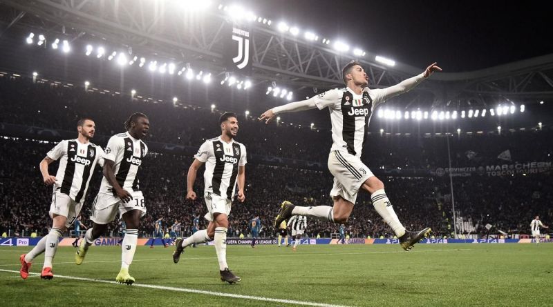 Ronaldo celebrates his 8th Champions League hattrick against Atletico last season