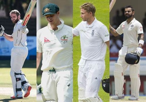 FAB FOUR of Modern Era (R TO L) Kane Williamson, Steve Smith, Joe Root, Virat Kohli