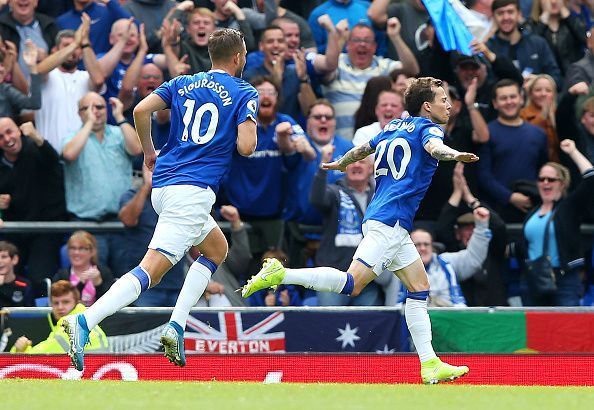 Everton are among the 11 unbeaten teams in the Premier League after two matches