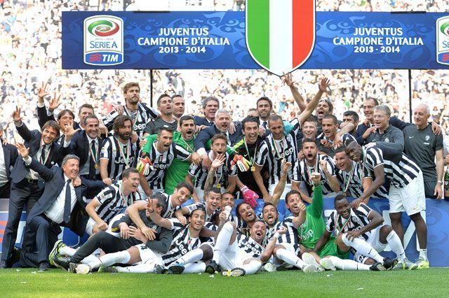 Juventus lifted their 30th Serie A title in 2013-14