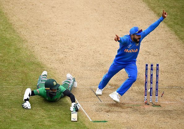 Kohli displaying his passion for the game