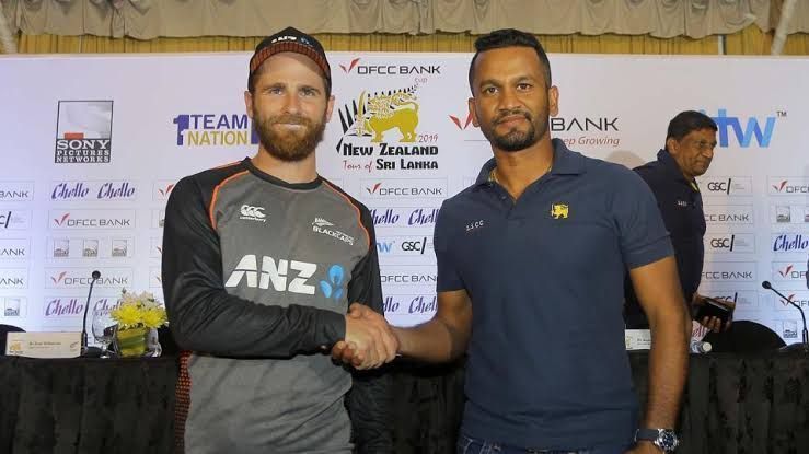 Kane Williamson and Dimuth Karunaratne address the media ahead of the DFCC Bank series.