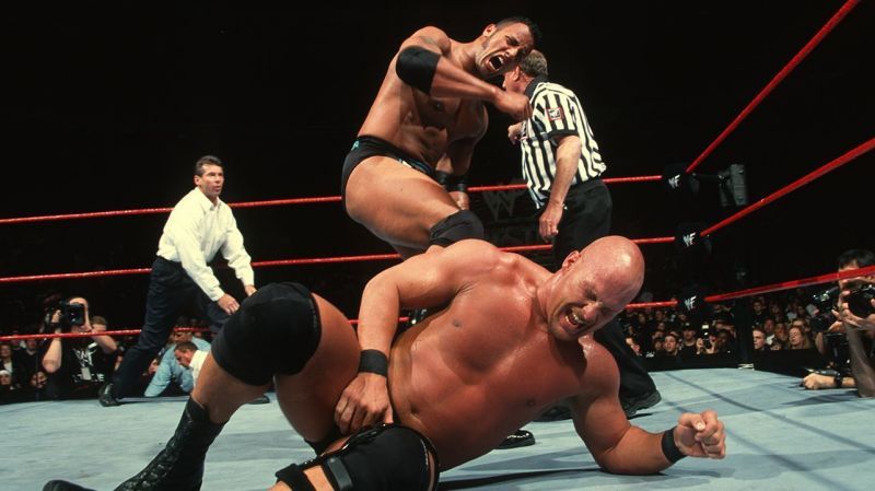 The Rock: Defended the WWE Championship versus Stone Cold at WrestleMania XV