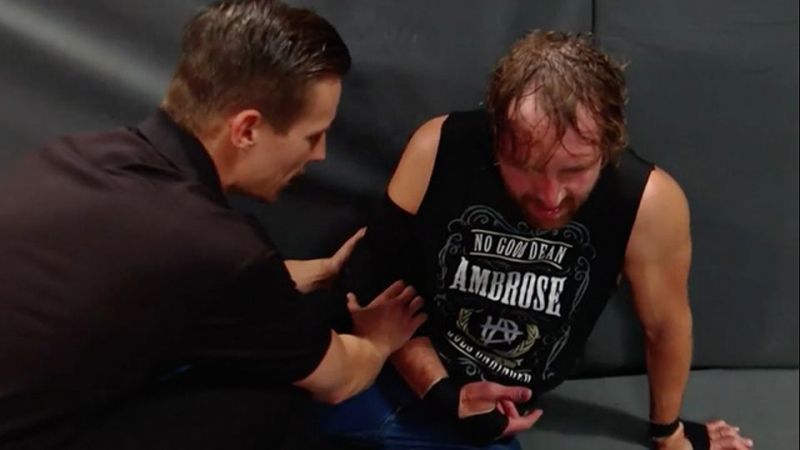 Jon Moxley possibly injured