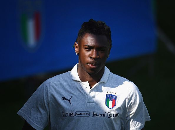 Moise Kean in Italy Training Session