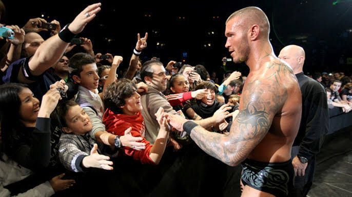 Orton with fans