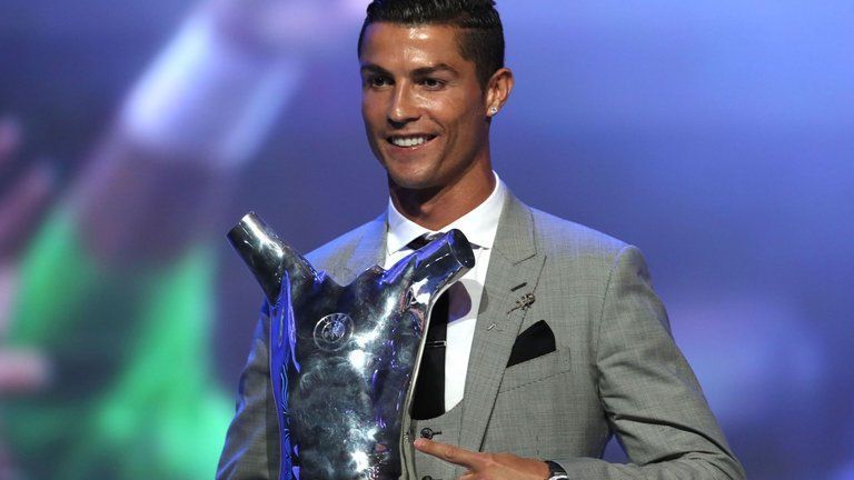 Ronaldo is the record winner of the award
