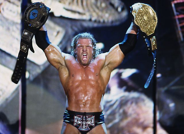 Triple H: Ended WrestleMania X-8 as Undisputed Champion