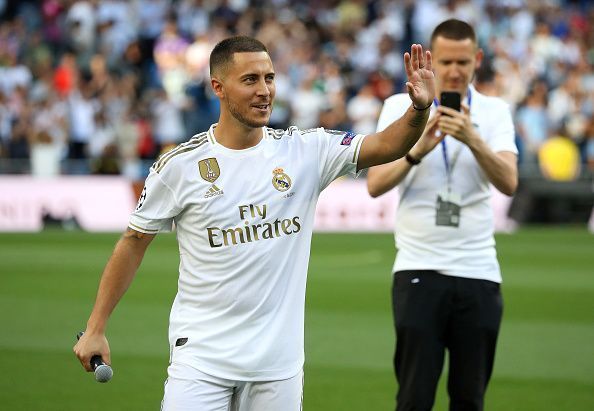 Real Madrid Unveil New Signing Eden Hazard