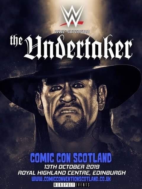 The official poster for Undertaker's Edinburgh date