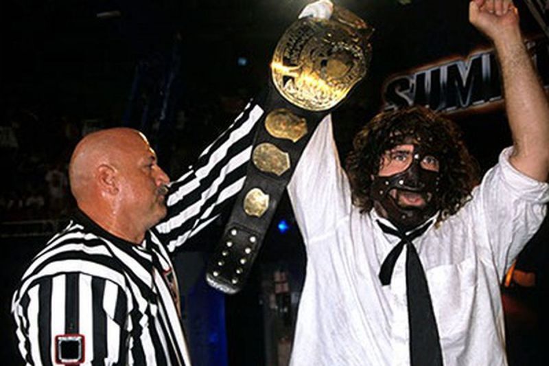Mankind wins his third and final WWE Championship at SummerSlam 1999