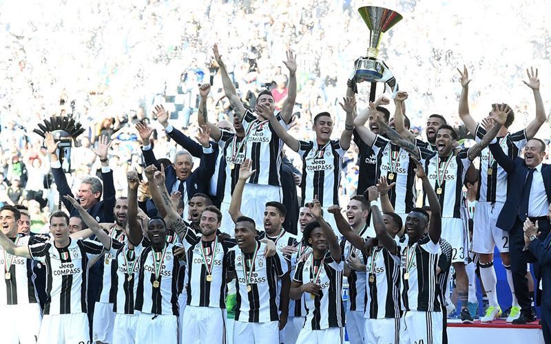 Juventus celebrate their 34th Serie A title in 2017-18