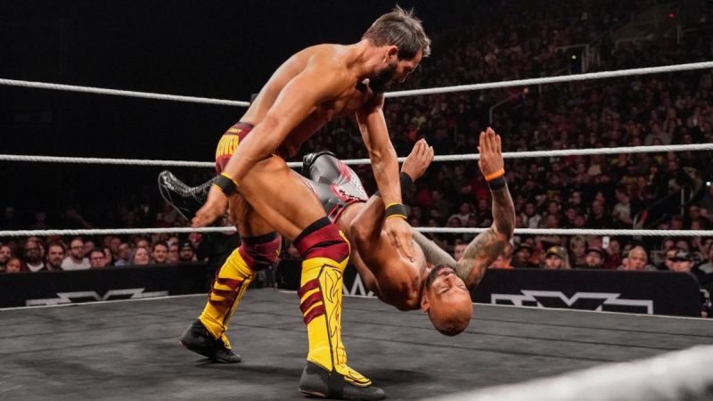 Ricochet and Gargano in action