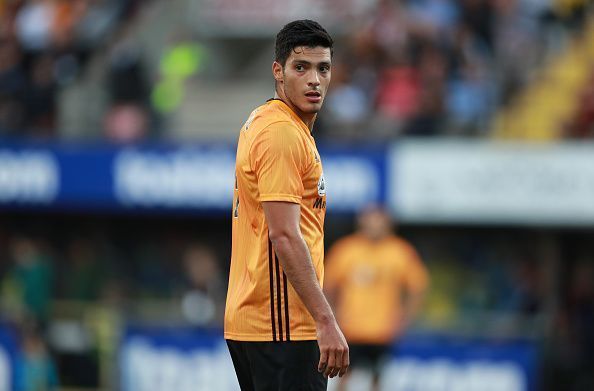 Jimenez in action during one of Wolves' Europa League Qualifying fixtures earlier this month