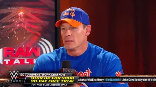 John Cena on Raw Talk