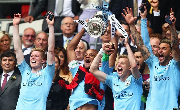 Manchester City won the domestic treble last season