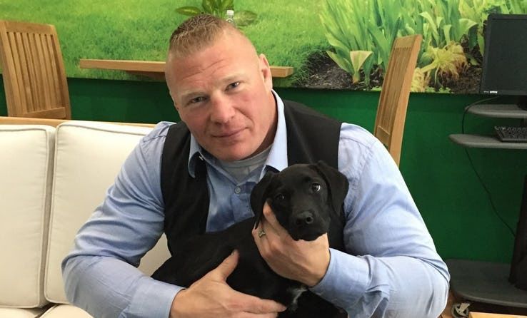 Brock Lesnar backstage at ESPN