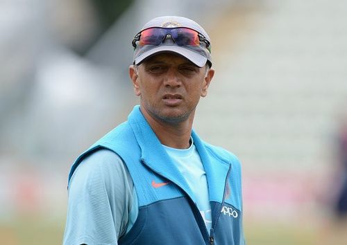 Rahul Dravid in a training session during India A's tour of England Lions last year