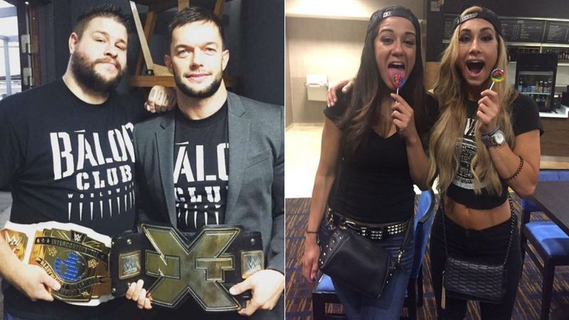 Kevin Owens &amp; Finn Balor and Bayley &amp; Carmella fought for titles in NXT