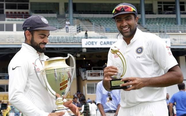 Virat Kohli and Ravichandran Ashwin were the top run-scorers and wicket-takers in the Test Series in 2016