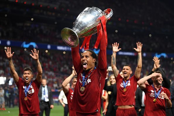 Van Dijk helped inspire Liverpool to the UEFA Champions League trophy