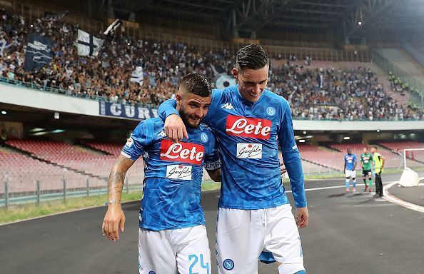 Lozano could link up with Insigne (left) and Callej&Atilde;&sup3;n (right)