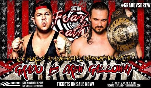 Poster for the Grado vs Drew McIntyre match