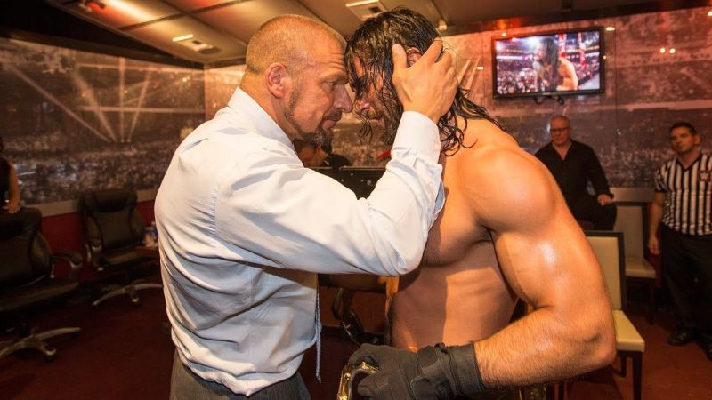 Triple H and Seth Rollins