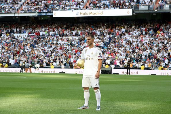 Eden Hazard will wear the famous No.7 jersey for Los Blancos