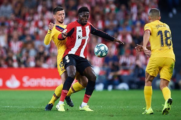 Inaki Williams was in a confident mood against Barcelona