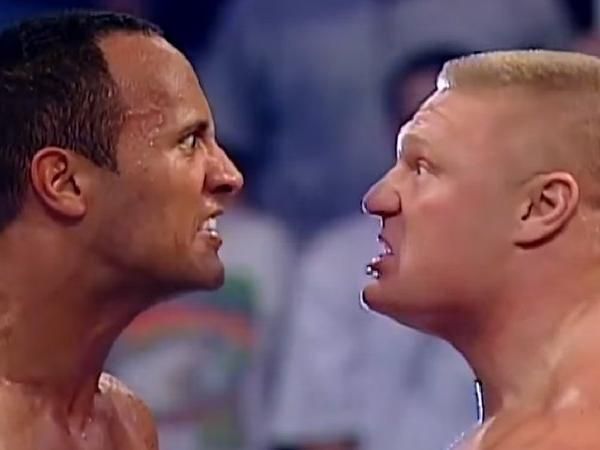 The Rock and Lesnar