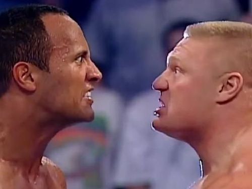 The Rock and Lesnar