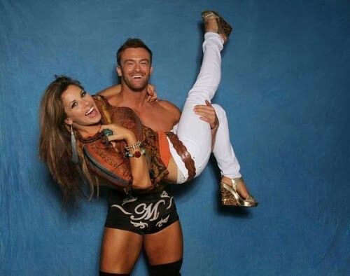 Nick Aldis and Mickie James