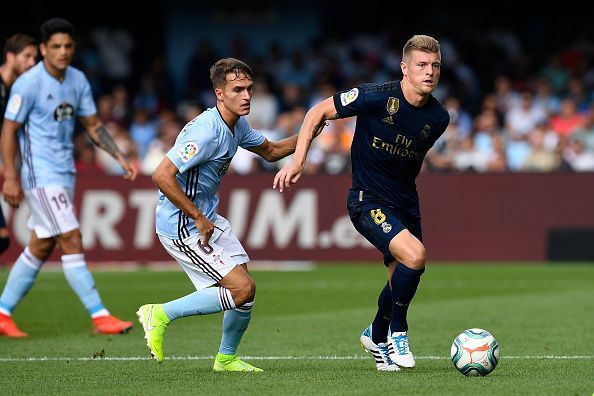 Toni Kroos scored a spectacular goal to double Madrid&#039;s lead at Celta Vigo