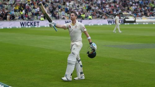 Australia's Steve Smith leaves the field at Edgbaston