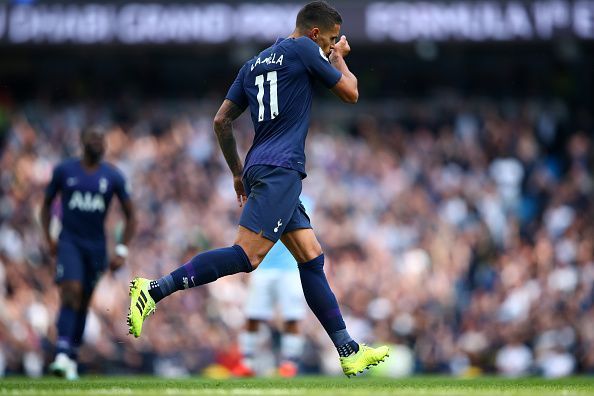 Lamela was crucial to both equalisers Spurs scored against Manchester City