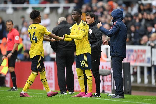 Nicolas Pepe made his Arsenal debut at St. James Park